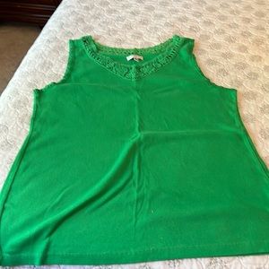 Size XL Croft and Barrow green tank top